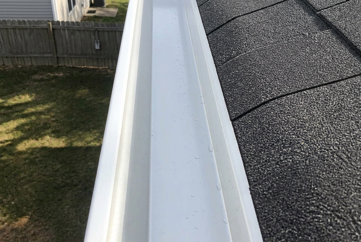 Eavestrough Cleaning — after